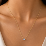 Round Solitaire Necklace
