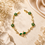Green Floral Bracelet